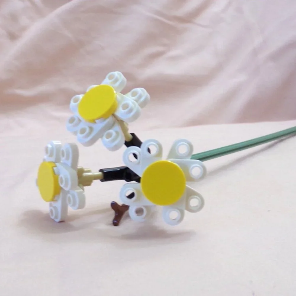 LEGO Botanical Flowers - 1 pcs Common Daisy White - Individual Sale from 10280